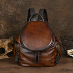 Soft Leather Backpack Bag Retro Leisure Forest Style Women's Bag European And American Bags