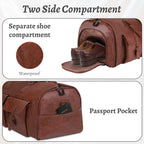 Large Capacity Men's Leather Suit Storage Bag