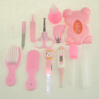 Roadfisher Newborn Baby Care Kits Nose Cleaner Feeder Earpick Tools Grooming Bag Set Nail Clipper Tooth Hair Brush Comb Scissor