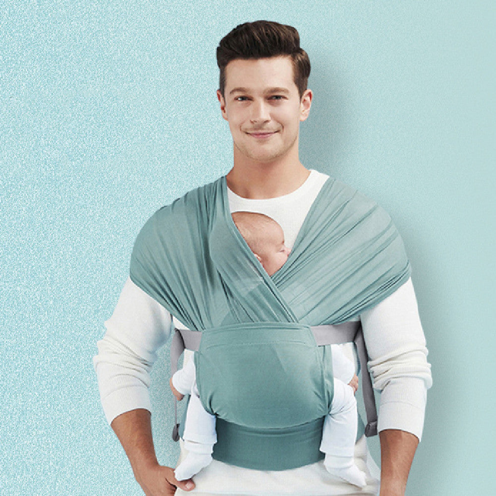 Newborn Hugging Baby Sling With Light Hands To Coax Sleep