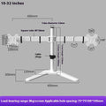Dual-screen Display Horizontal And Vertical Screen Rotating Riser Base Bracket