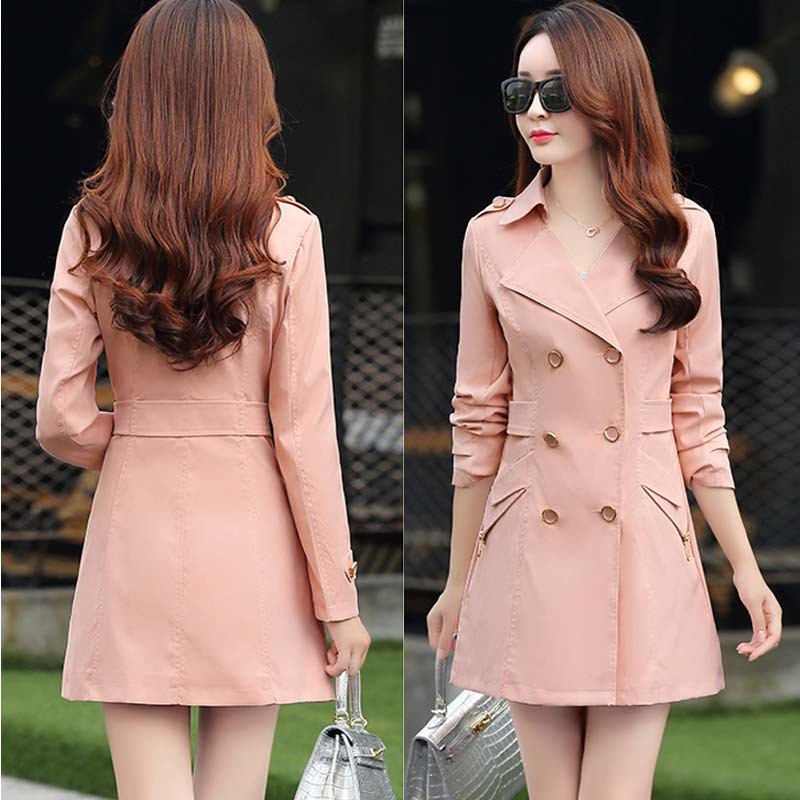 Fashion All-match Slim Women's Chinese Windbreaker